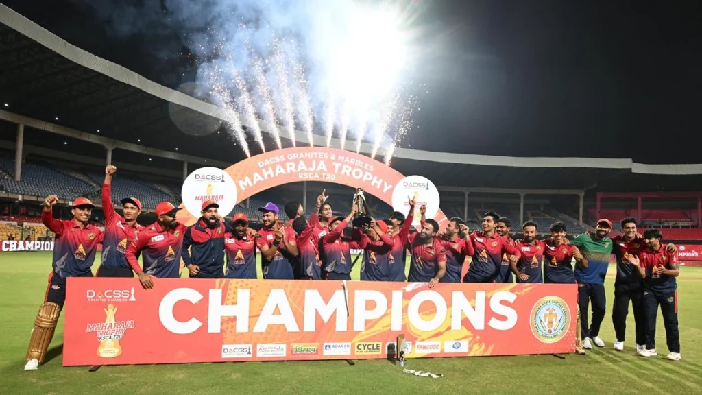 Maharaja Trophy: Skipper Sisodia's blistering knock leads Shivamogga Yodhas to glory