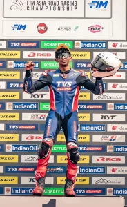 Chiranth becomes first Indian to win a race in Motegi