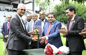 Andre' obliges in the S. Rangarajan Memorial Trophy