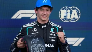 Kimi Antonelli wins sprint race and takes pole at F1's British Grand Prix