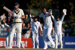 Starc removed Tanzid Hasan and had captain Najmul Hossain Shanto caught lbw in the third over to leave