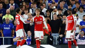 Dowman matched Wayne ‌Rooney’s ⁠feat of scoring twice for Everton in a League Cup ⁠tie