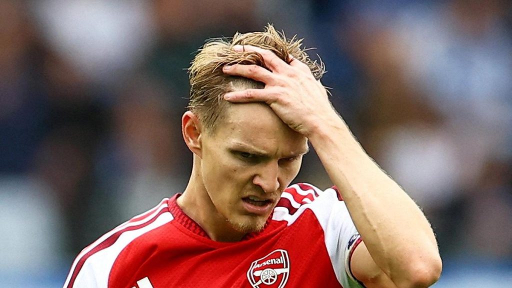 Arsenal's Premier League title defence faced a setback with a 3-0 loss to Brighton on Saturday