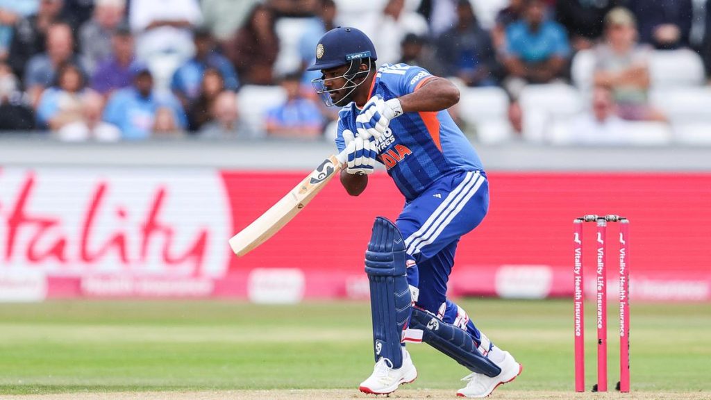 While Samson did come back to open in the fifth and final T20I against Harry Brook’s men, he