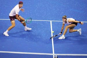 Open ‌mixed doubles title, securing their first Grand Slam trophy ​as a team