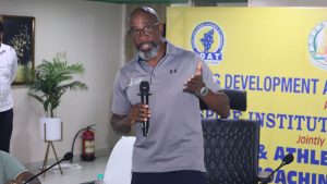 Troy Hamilton Douglas talks to coaches from Tamil Nadu as if he has known them for years