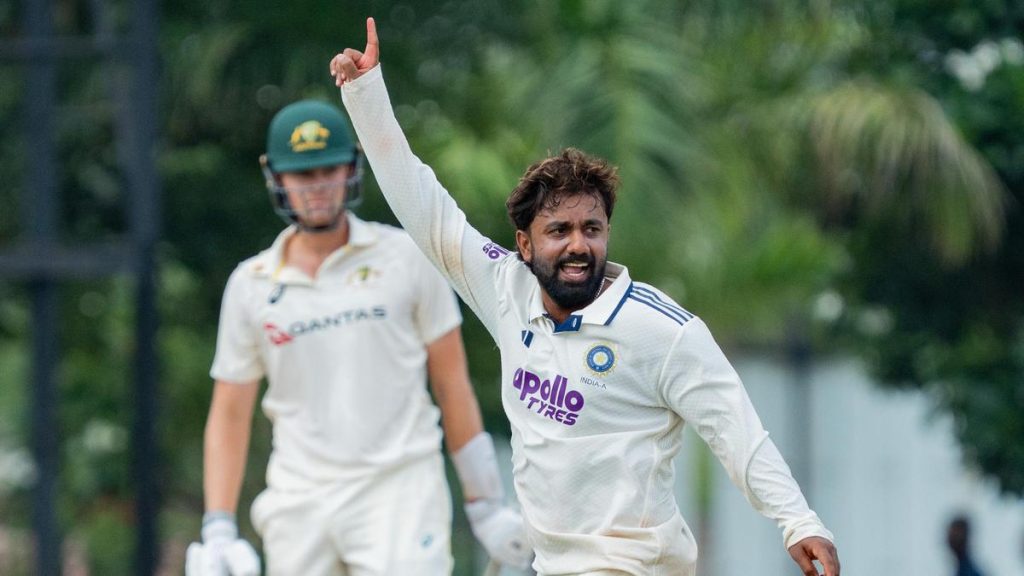 IND-A vs AUS-A 'Test' | Kushagra receives his ton before Mulani runs through Australia
