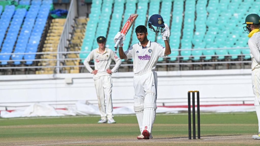 By the close, Lakshya had batted through the day and remained unbeaten, with India in command