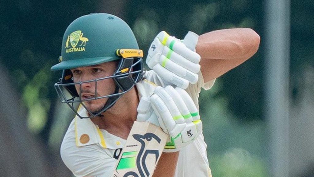 Harper nearly succumbed to the second new ball, but saw his edge off Tushar Deshpande spray
