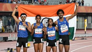 Asian Games 2026: Persistence and drama as India's mixed relay team, Seema victory medals