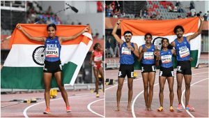 - PTI Indian track and field athlete Seema won a landmark bronze medal for the country