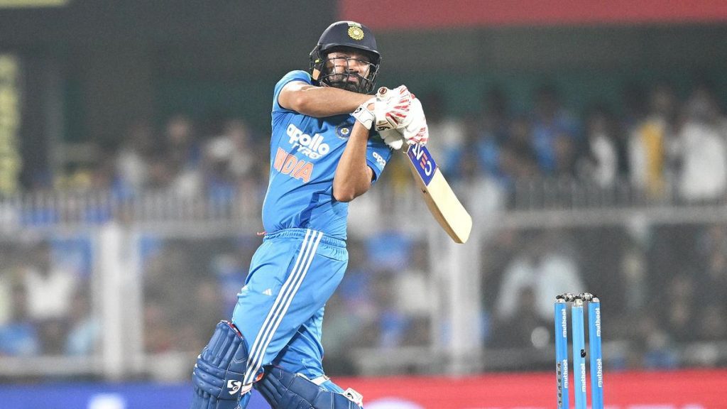 Rohit - letting his bat do the talking