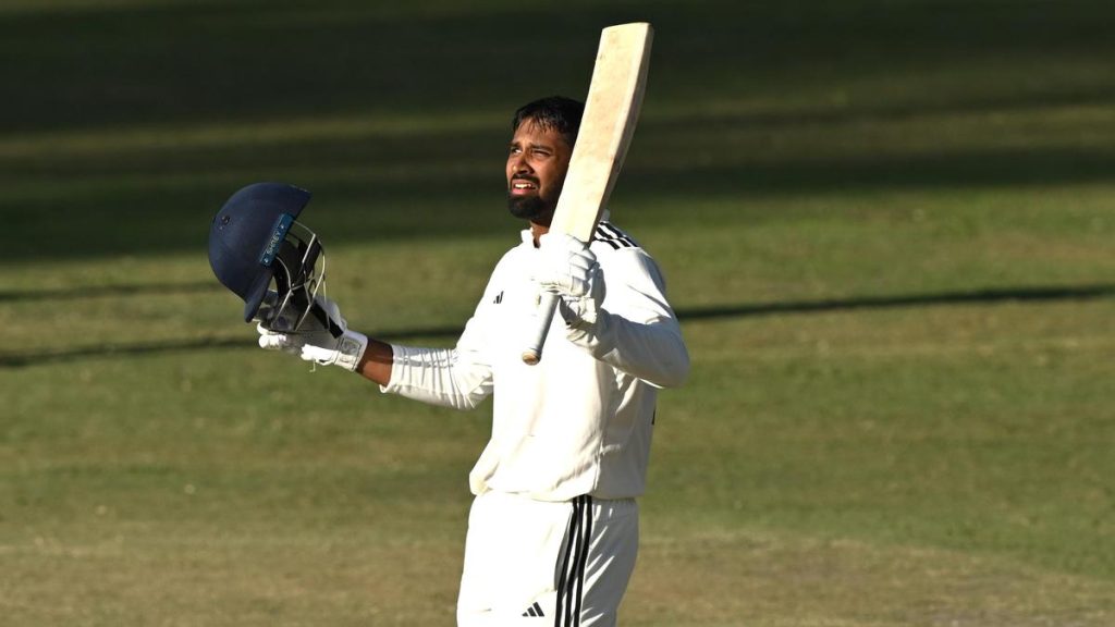 Smaran missed the landmark of 1000 runs in a Ranji Trophy season by just a half-century