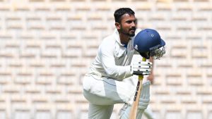 As he neared his century, Pradosh hit Aditya Rawat for a couple of boundaries down the ground
