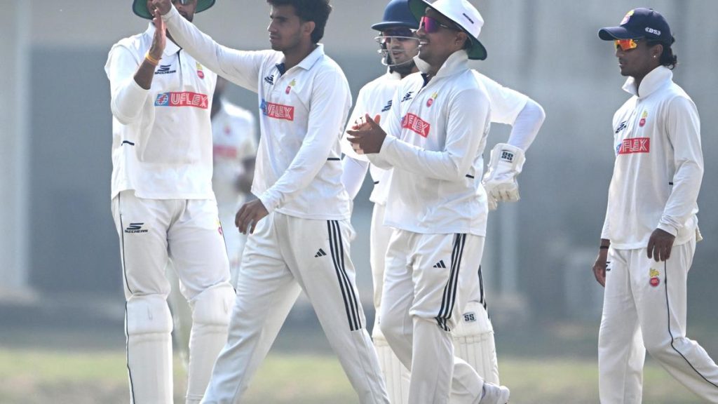 It had to be content with three points after bundling out Gujarat for 479 to secure