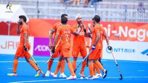 Indian hockey teams don saffron jerseys in opening matches — Asian Games 2026