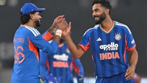 Dhir's impact with the ball was decisive in the first T20I