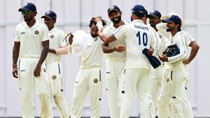 After tasting his second victory as captain, Vishnu praised the effort of the batters
