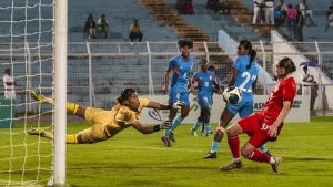 Russia eased past India 4-0 in a dominant display of technical and physical superiority