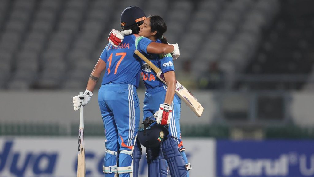 Her 106-run unbroken partnership with Pratika sealed the contest with 137 balls to spare