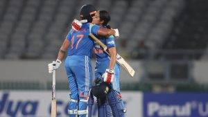 Her 106-run unbroken partnership with Pratika sealed the contest with 137 balls to spare