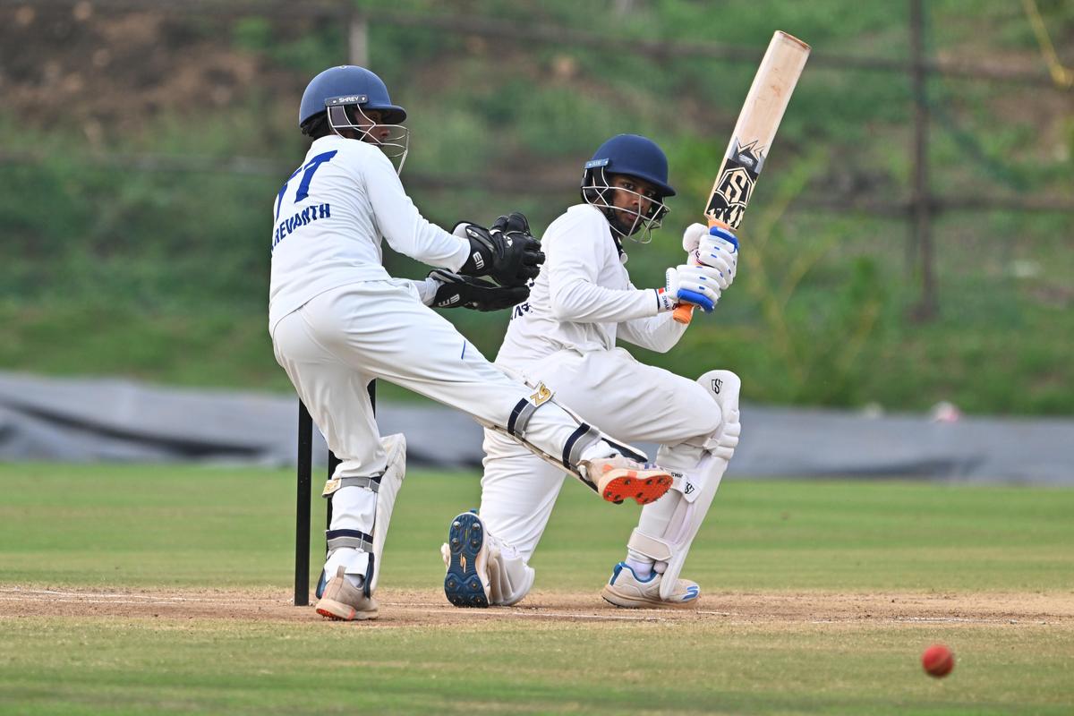 Himateja carried it to Mulapadu on Tuesday and set it down gently on the scoreboard