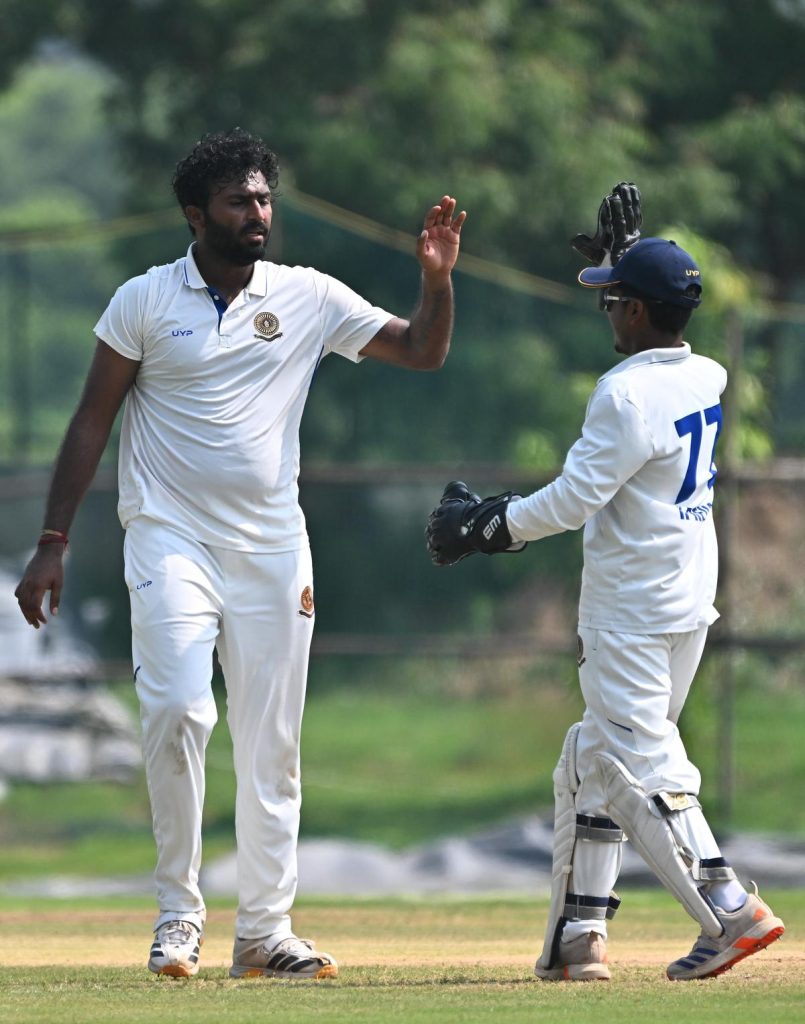 Himateja carried it to Mulapadu on Tuesday and set it down gently on the scoreboard