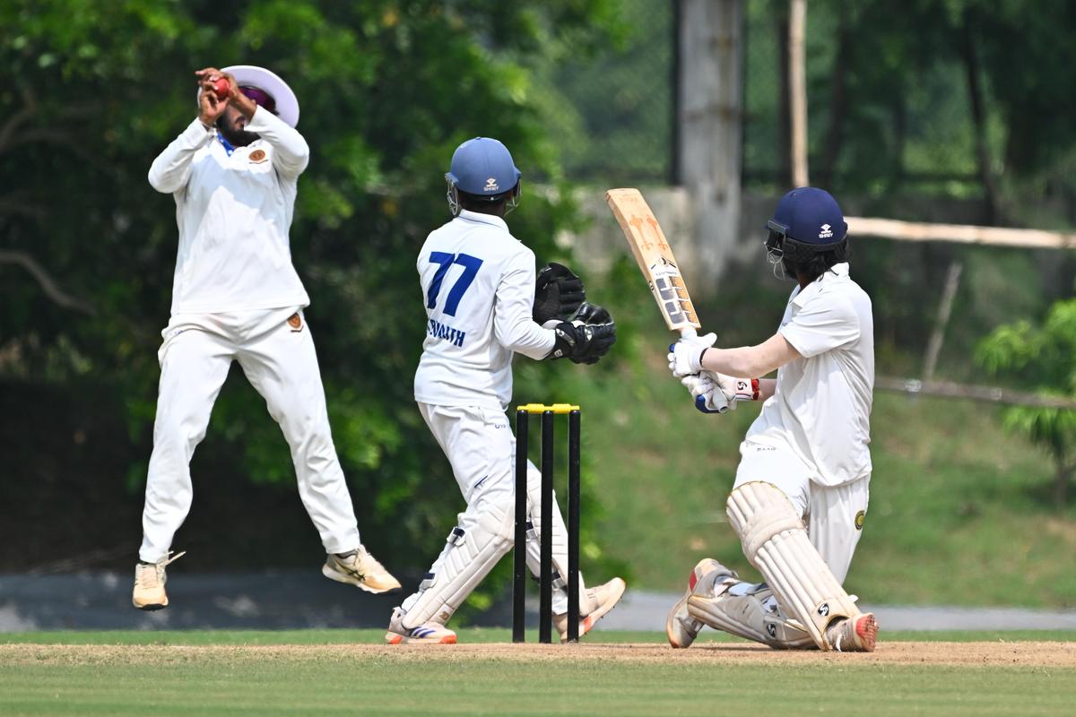 Himateja carried it to Mulapadu on Tuesday and set it down gently on the scoreboard